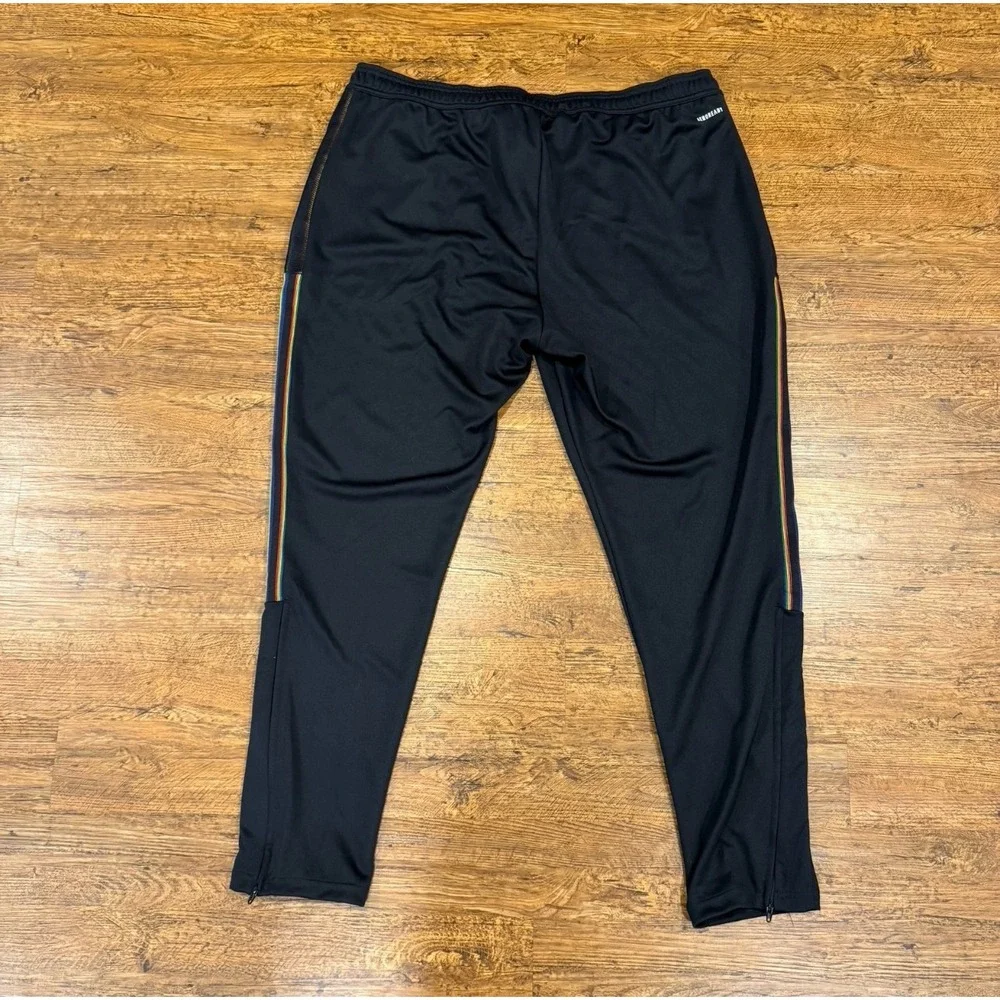 Adidas Black Tiro Pride LGBTQ Soccer Football Futbol‎ Train Jogger Pants Men 2XL